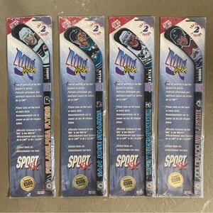 Lot of 4 NHL Sport FX Mini Stix 2nd Edition 1997 1998 Sealed Lindros Nolan, etc